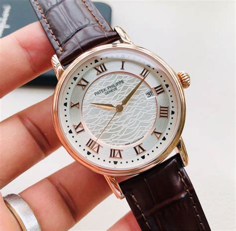 patek philippe geneve leather band
